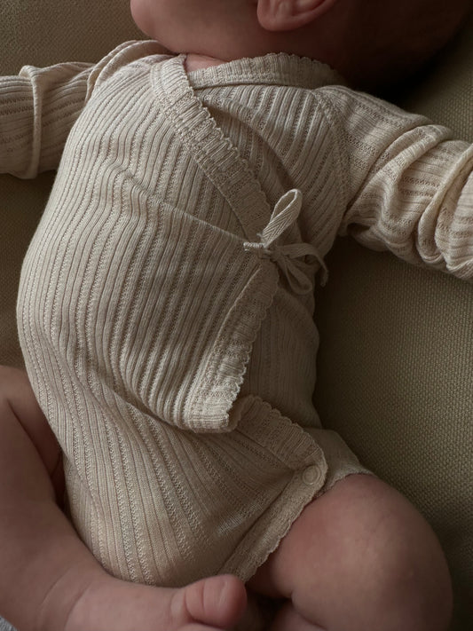 MARMAR - BELITA - Modal Pointelle Rib - Body - Clam - HIBABY Babypakke