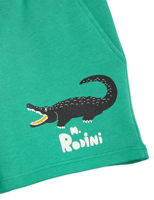 MINI RODINI - Crocodile SP Shorts - Shorts - Green - HIBABY Babypakke