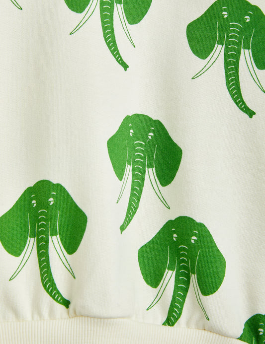 MINI RODINI - Elephant AOP Sweatshirt - Genser - Off White - HIBABY Babypakke