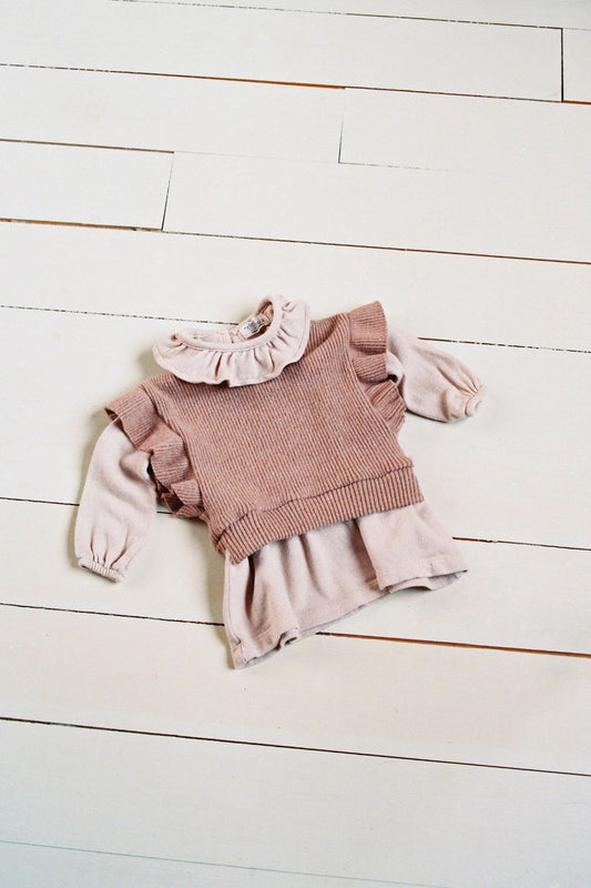 MY LITTLE COZMO - LILY150 - Kjole - Soft pink - HIBABY Babypakke