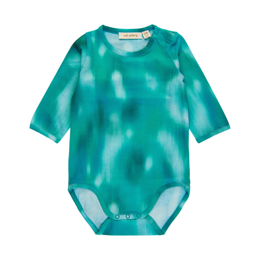 SOFT GALLERY - Galileo Reflections Green LS - Body - Aquarelle - HIBABY Babypakke